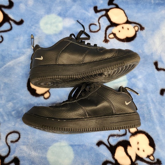 Nike Air Force 1 Utility‎ Black White GS Size 3Y AV4272-001 - Picture 3 of 8